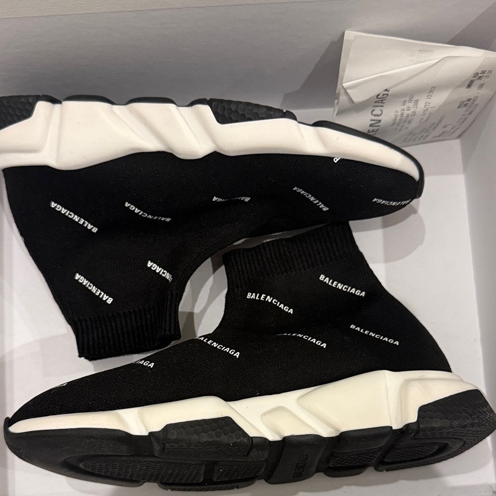Balenciaga Monochrome Sock Sneakers